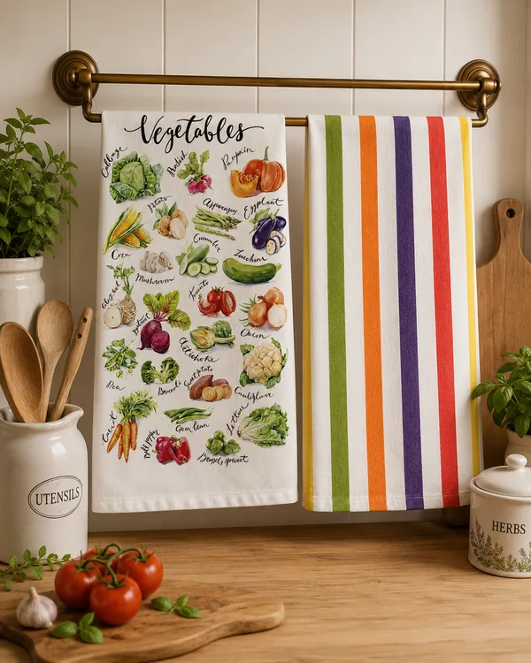 
Komplekts Nr.3&nbsp;2 virtuves dvieļu komplekts/ 40x60 cm/100% kokvilna/cena 7 eur