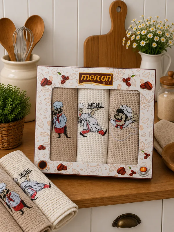 Komplekts Nr.20&nbsp;3 gab.virtuves dvieļu komplekts/40x60 cm/100% kokvilna/9 eur