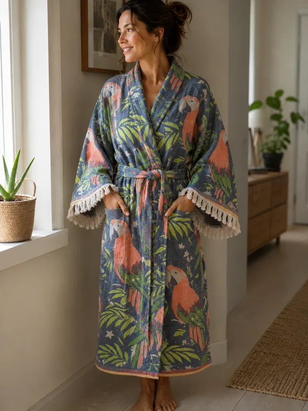 Halāts - One size( apkārtmērs 140 cm)/ 100% kokvilna/cema 48 eur/