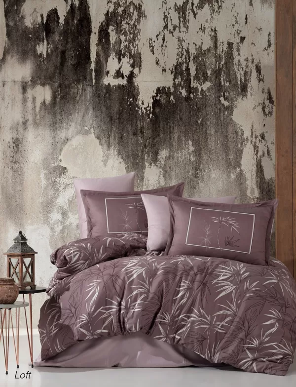 Satīns de Luxe/LOFT/
palags 240x260 cm/virspalags 200x220 cm un 4 gab spilvendrānas 50x70 cm/100% kokvilnas satīns&nbsp;/108 eur