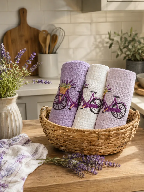 
Komplekts Nr.25&nbsp;3 gab virtuves dvieļu komplekts/40x60 cm/ 100% kokvilna/ 9 eur