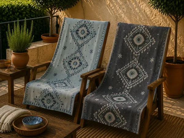 Muslīna dvielis - 1 gab (bildē attēlotas dvieļa abas puses)/100x180 cm/100% kokvilna/cena 22 eur/