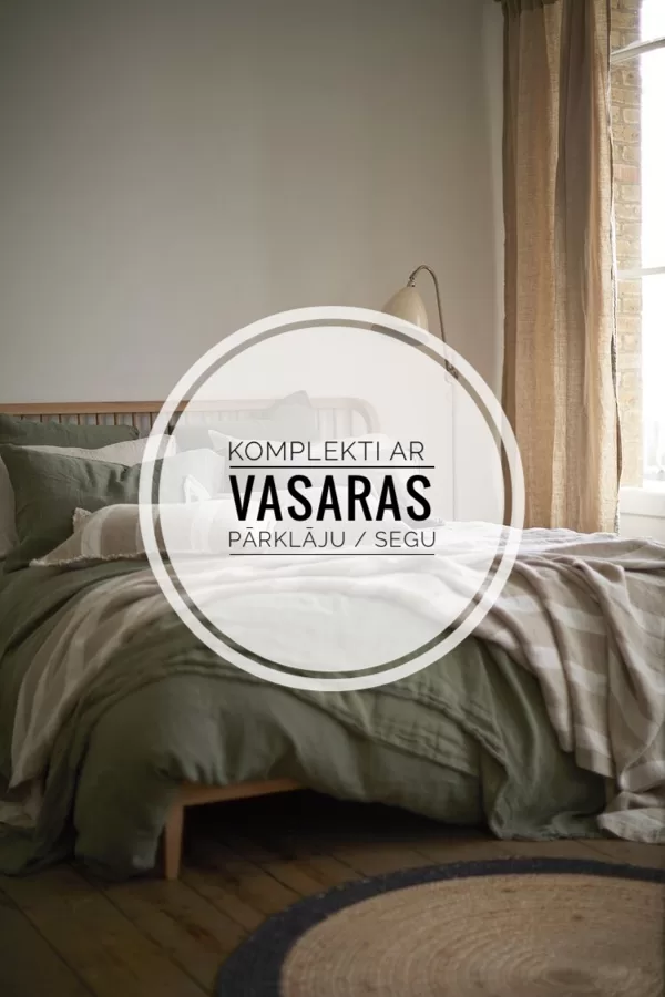 KOMPLEKTI AR VASARAS PĀRKLĀJU/SEGU