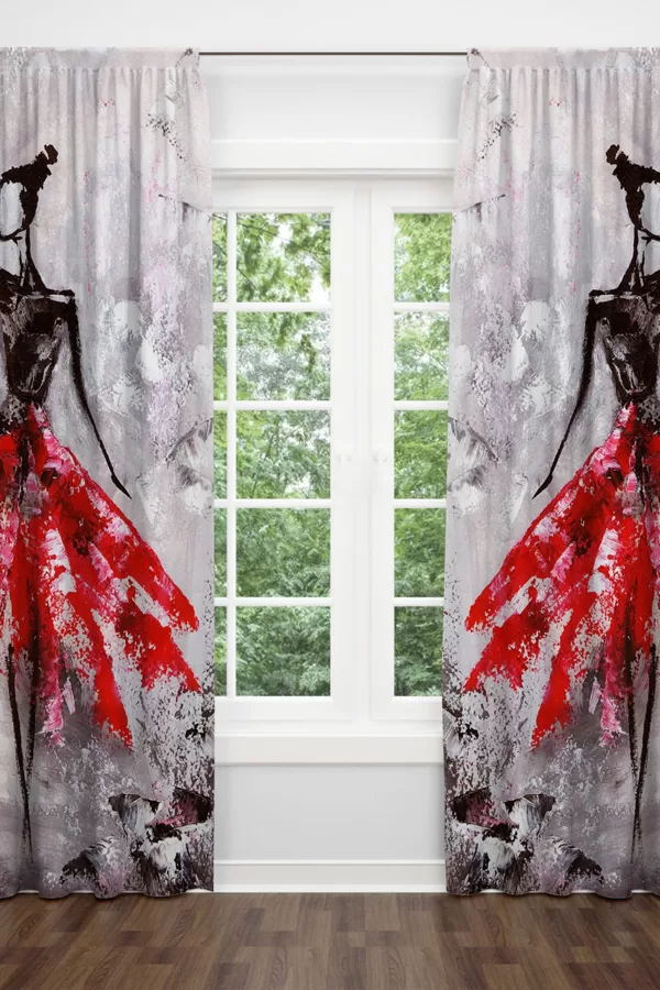 HF06 Fona aizkari 280x260 cm 2 gab , 70% poliesters 30% kokvilna , 45 eur
