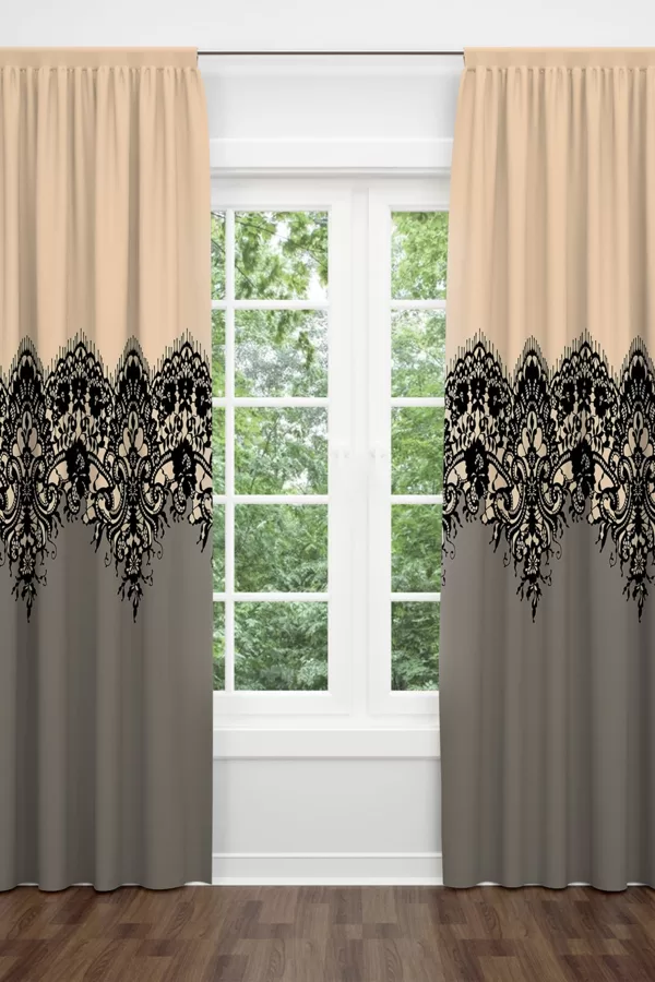 HF08 Fona aizkari 280x260 cm 2 gab , 70% poliesters 30% kokvilna , 45 eur
