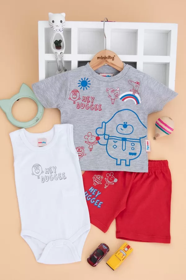 3 DAĻĪGS KOMPLEKTS NO KOKVILNAS. 9-24 MĒN. - 12 EUR