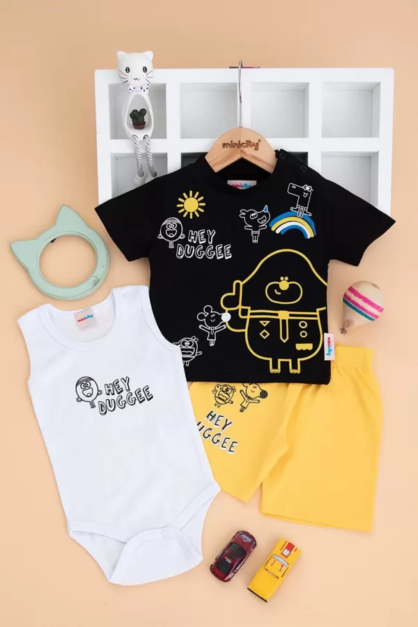 3 DAĻĪGS KOMPLEKTS NO KOKVILNAS. 9-24 MĒN. - 12 EUR